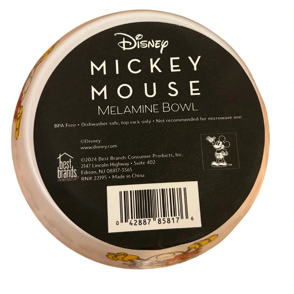 Disney Mickey & Minnie Mouse Melamine Bowls | Set of 2 | NWT